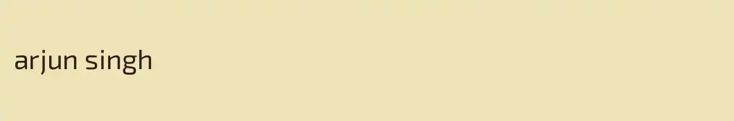 arjun singh